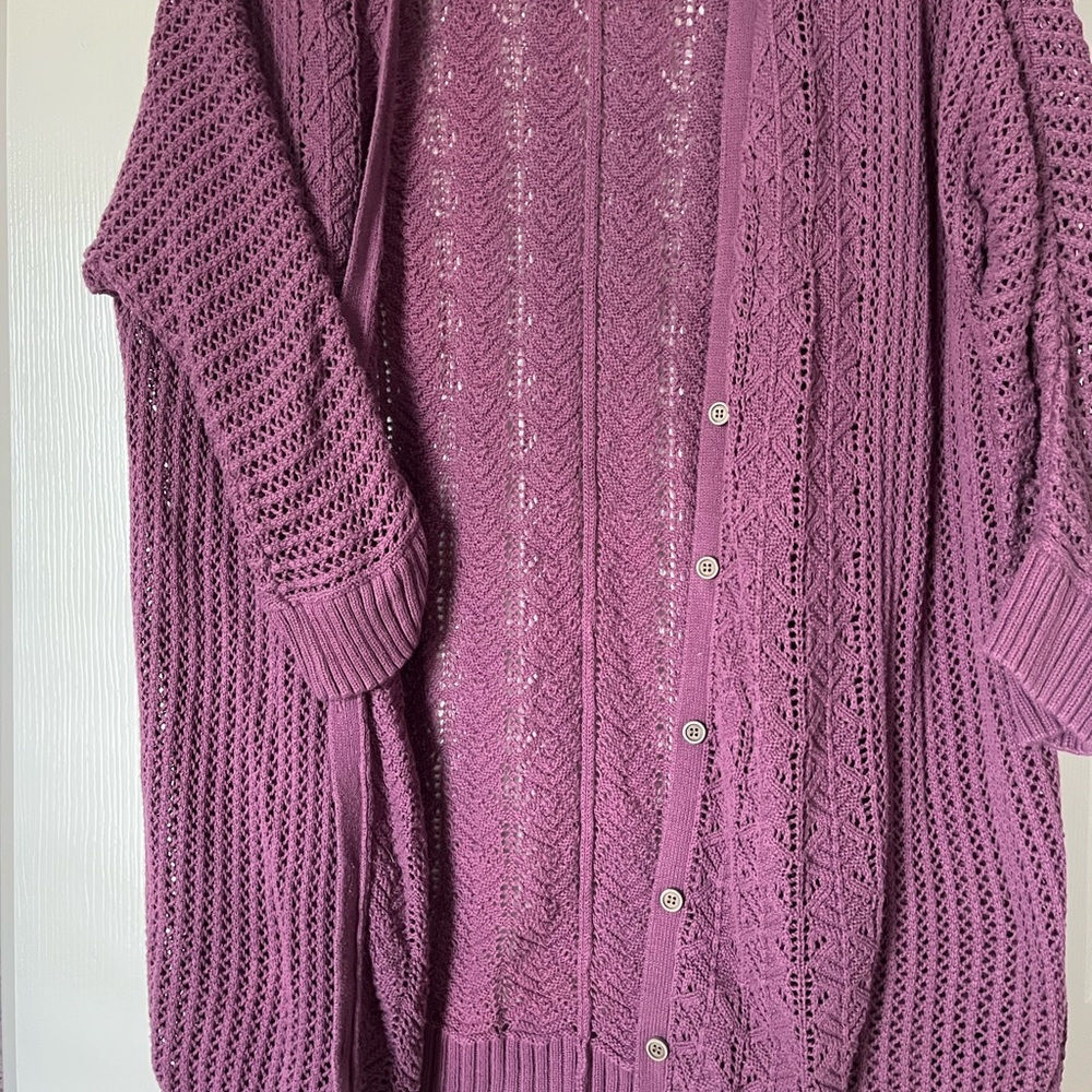 Torrid Knit 3/4 Sleeve Cardigan. Size 1 - Picture 5 of 5